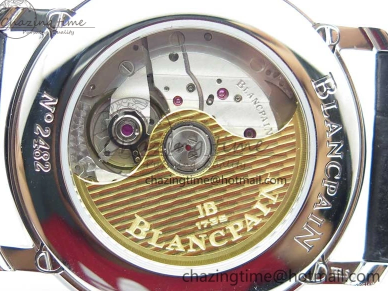 0311 MultiPurpose Villeret 6654 SS Complicated Function OMF 1:1 Best Edition White Dial on Black Leather Strap A6654 V 7901